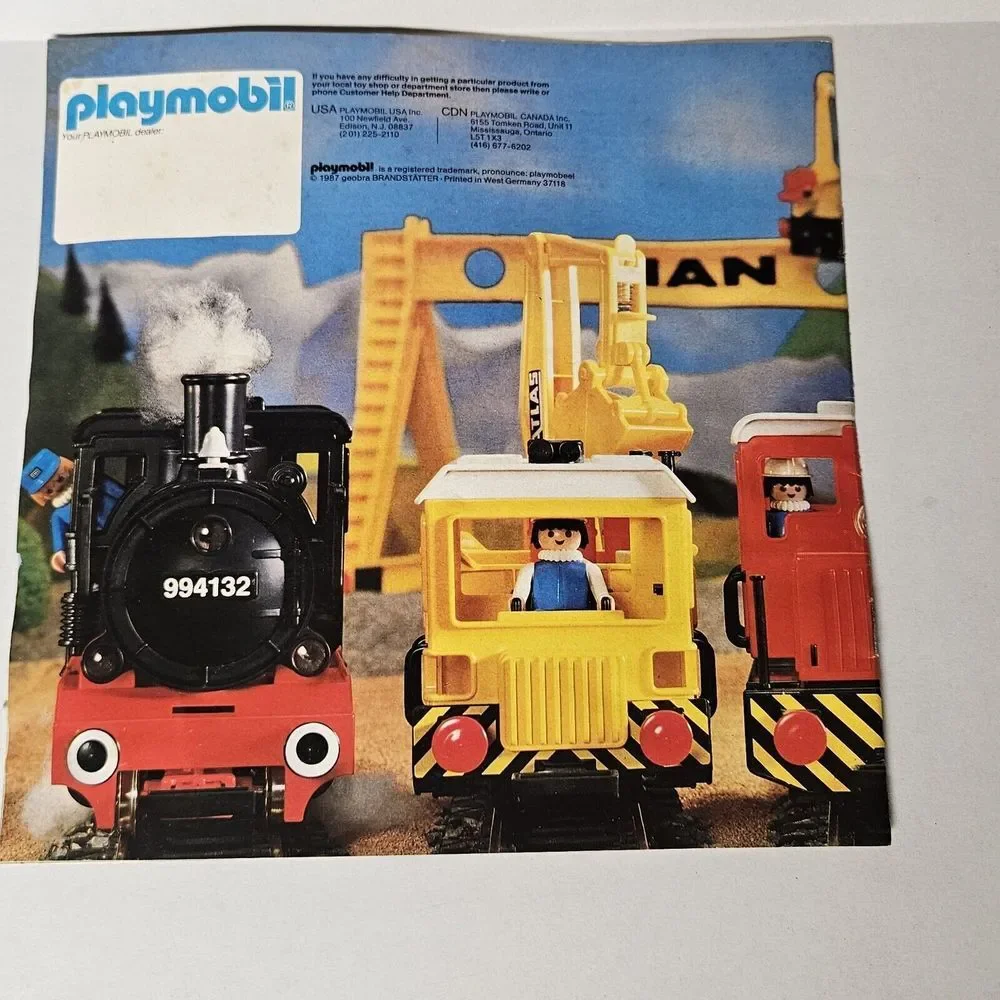 Vintage 1987 Playmobil Railways Consumer‎ Catalog Brochure Germany HTF